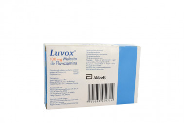 Luvox 100 mg Caja Con 30 Tabletas Recubiertas