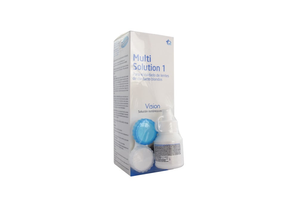 SOLUCION DESINFECTANTE MULTI SOLUTION Multi Solution 1 Caja Con Frasco Con 360 Ml + Frasco Con 30 Ml + Estuche Lentes