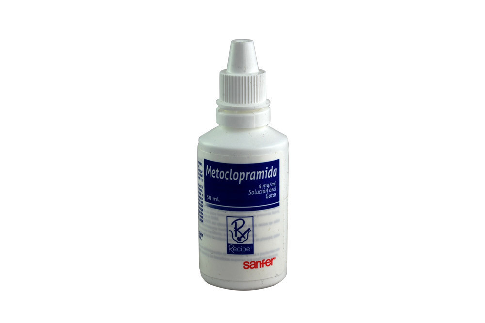 Metoclopramida Gotas 4 mg / mL Frasco Con 30 mL