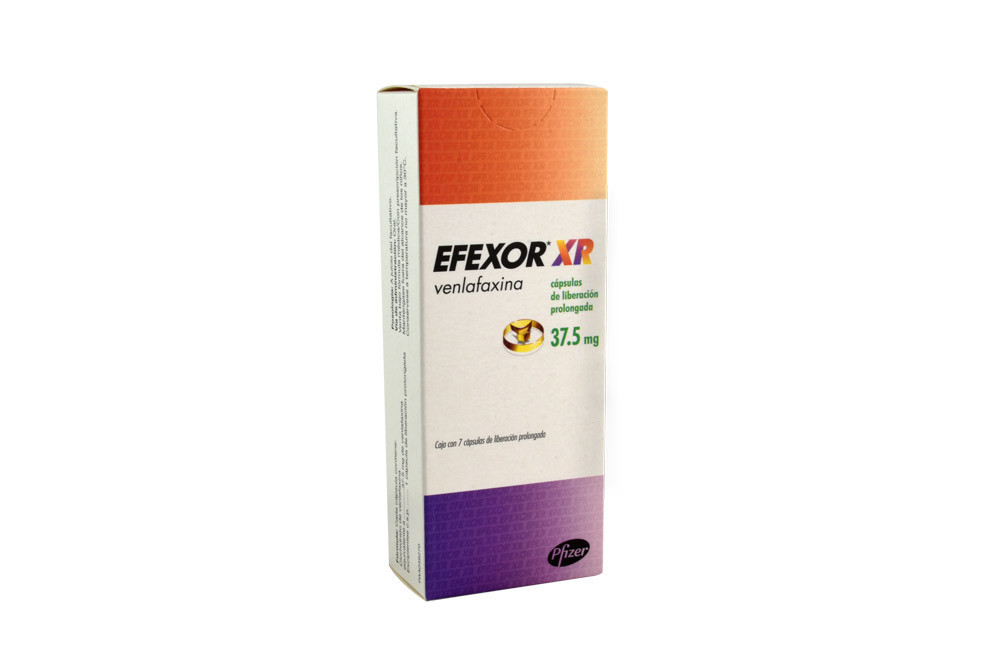 Efexor XR 37.5 mg Caja Con 7 Cápsulas