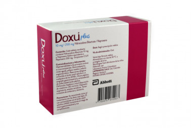 Doxu Plus 10 / 250 mg Caja Con 20 Tabletas Recubiertas