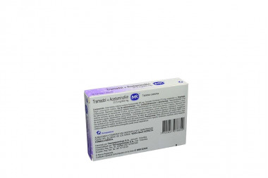 Tramadol + Acetaminofén 37,5 / 325 mg Caja Con 10 Tabletas Cubiertas