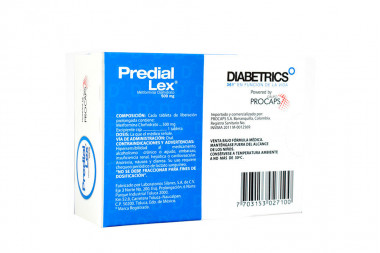 Predial Lex 500 mg Caja Con 30 Tabletas