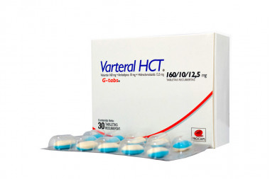 Varteral 12/5/160 mg Caja Con 10 Tabletas