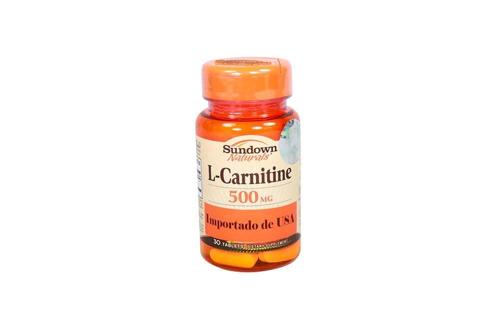 L-Carnitine 500 Mg Frasco Con 30 Tabletas