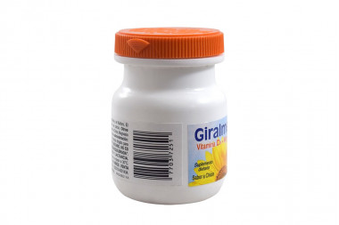 Giralmet 1000 Ui Sabor A Chicle Frasco Con 30 Tabletas Masticables