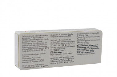 Brintellix 10 mg Caja Con 28 Comprimidos Recubiertos 