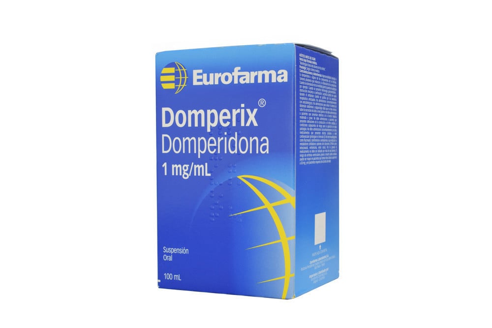 DOMPERIX SUS 1MG/1ML ORAL FRA 100 ML EUROFARMA COLOMBIA SAS Domperix 1 Mg / Ml Suspensión Oral Caja Con Frasco Con 100 Ml