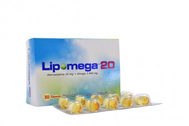 Lipomega 20 / 3840 mg Caja Con 30 Cápsulas