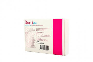 Doxu Plus 10 /250 mg Caja Con 10 Tabletas Recubiertas