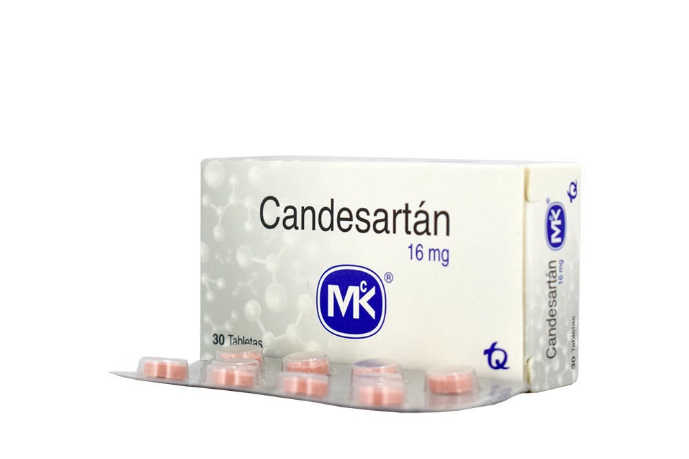 Candesartán 16 mg Caja Con 30 Tabletas