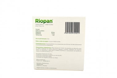 Riopan Gel 10 / 80 Mg Caja Con 20 Sobres Con 10 Ml C/U