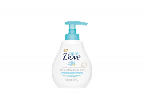 Baby Dove Jabon Liquido Humectacion Enriquecida Frasco Con 200 mL