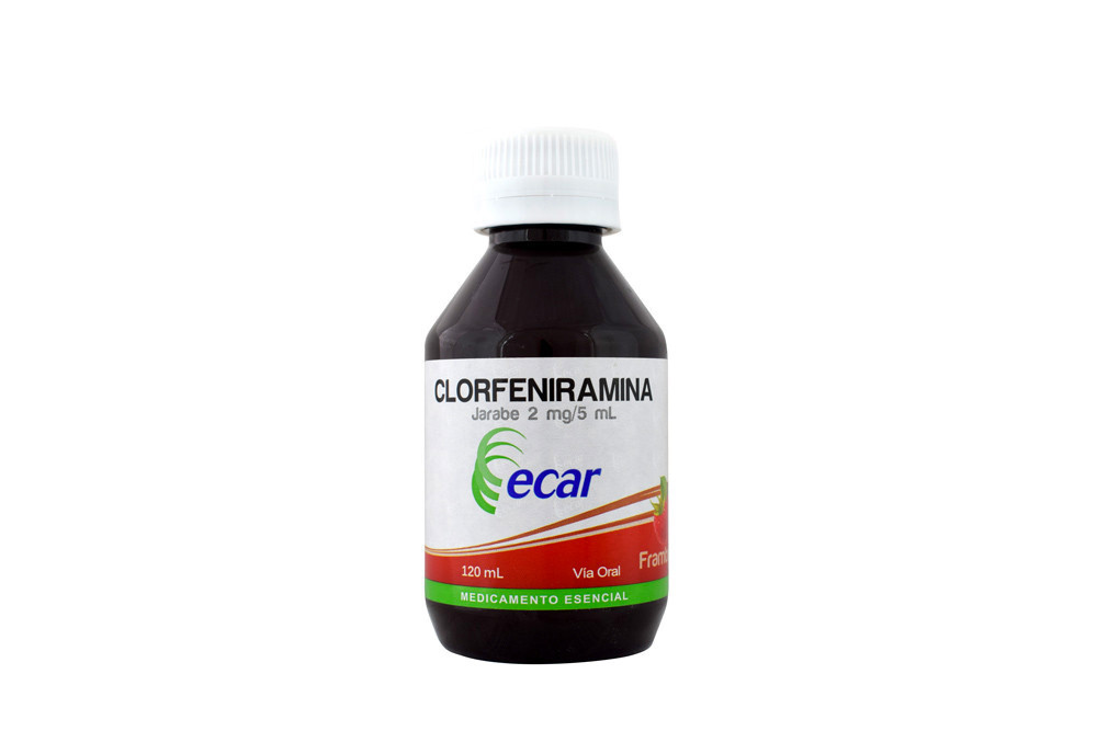 Clorfeniramina Jarabe 2 mg / 5 mL Frasco Con 120 mL