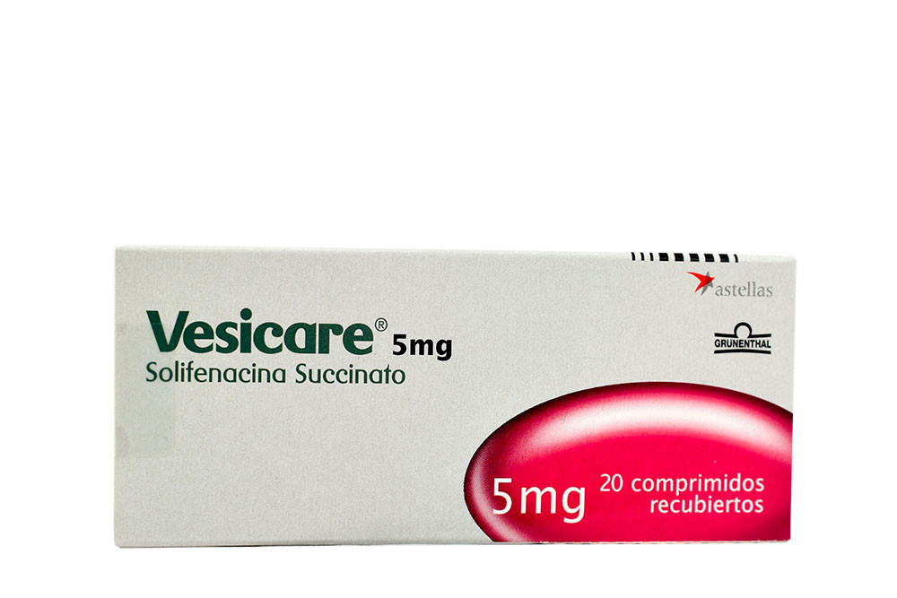Vesicare 5 mg Caja Con 20 Comprimidos Recubiertos