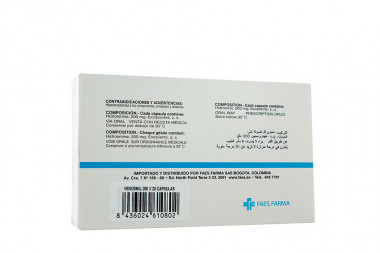 Venosmil 200 mg Caja Con 20 Cápsulas