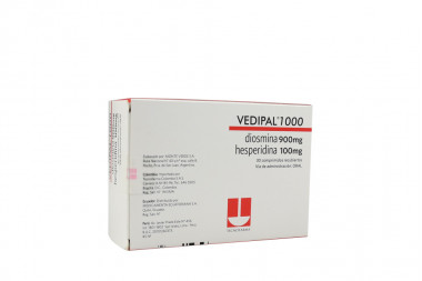 Vepidal 1000 900 / 100 Mg Caja Con 30 Comprimidos Recubiertos