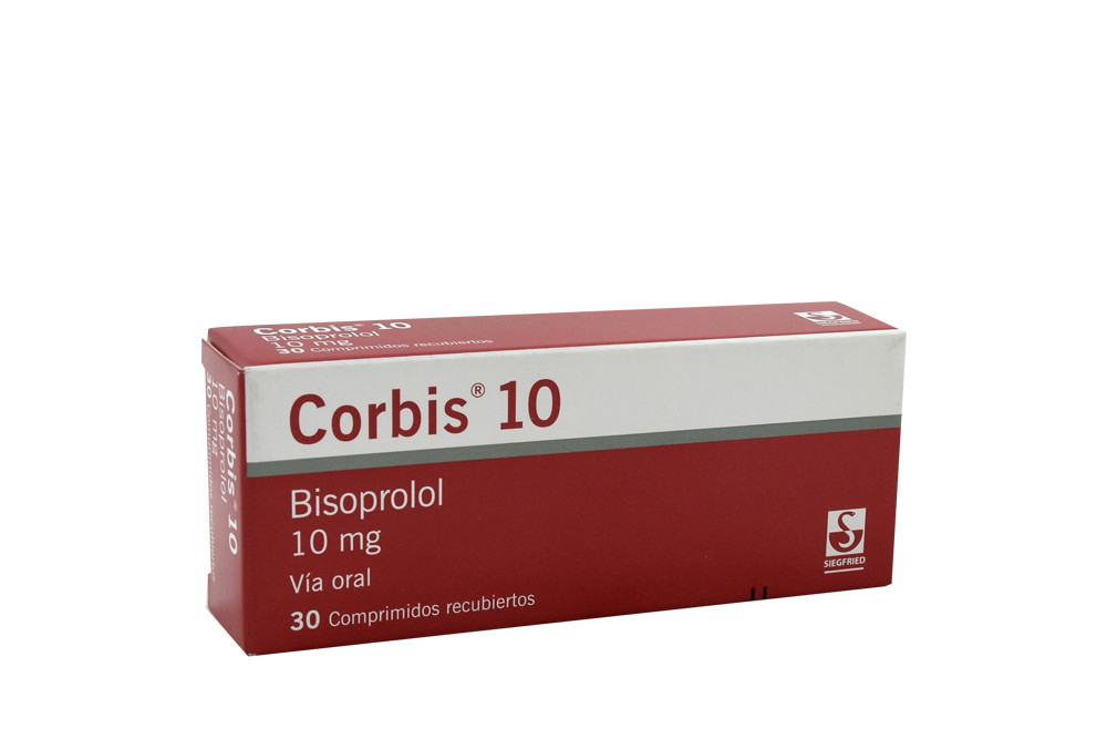Corbis Bisoprolol 10 mg Caja Con 30 Comprimidos 