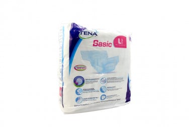 Pañales Tena Basic Talla L Tipo Tela 9 Unds