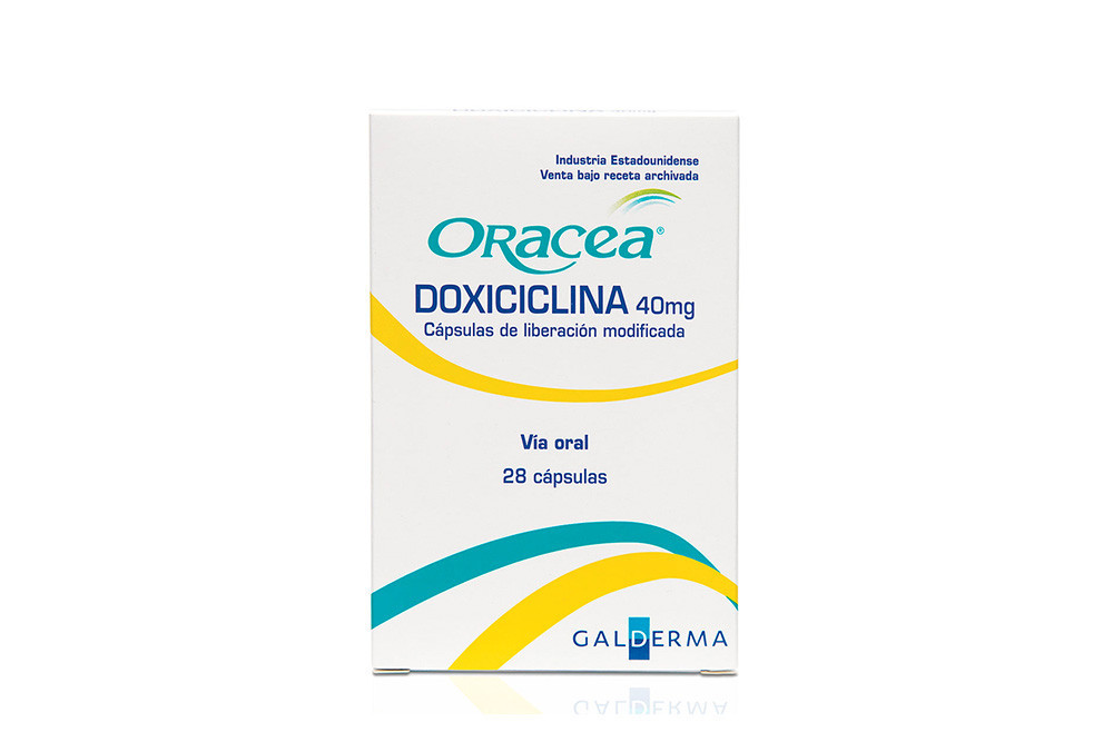 Oracea 40 mg Caja Con 28 Cápsulas De Liberación Modificada