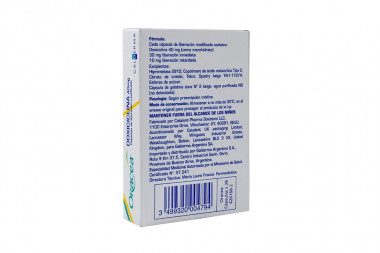 Oracea 40 mg Caja Con 28 Cápsulas De Liberación Modificada