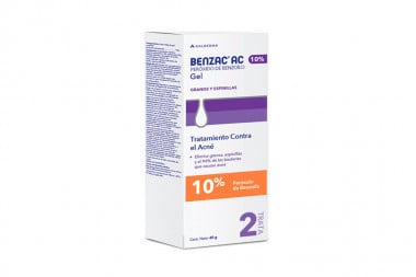 Benzac AC En Gel 10 % Caja Con Tubo Con 60 g 