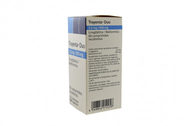 Trayenta Duo 2.5 / 850 mg Caja Con 60 Comprimidos Recubiertos