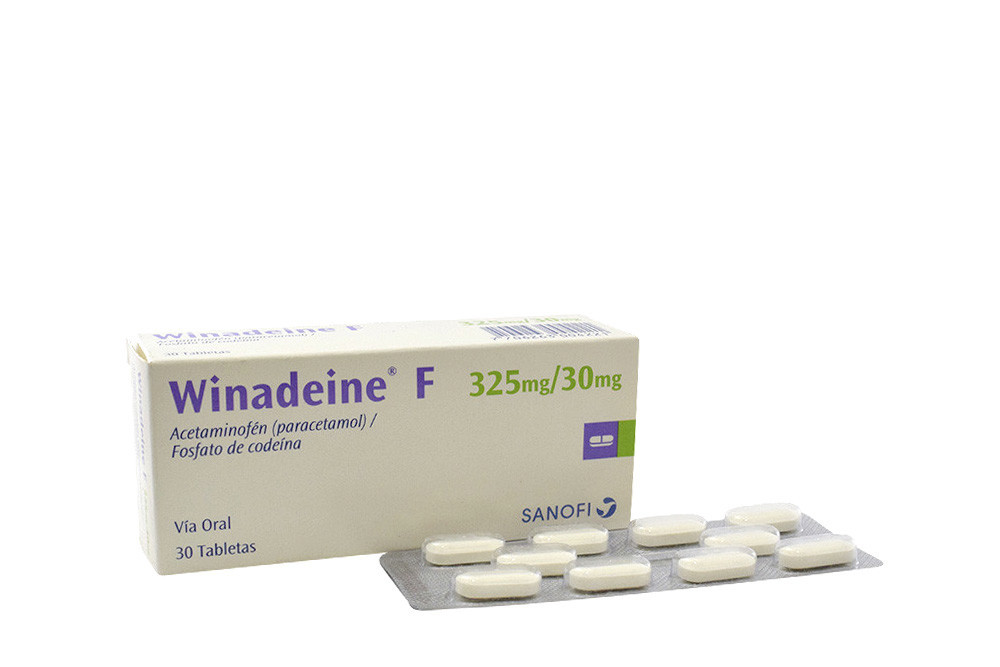 Winadeine F 325 / 30 mg Caja Con 30 Tabletas