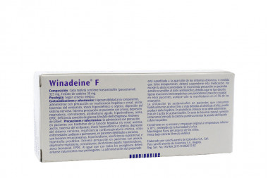 Winadeine' F 325 / 30 mg Caja Con 10 Tabletas