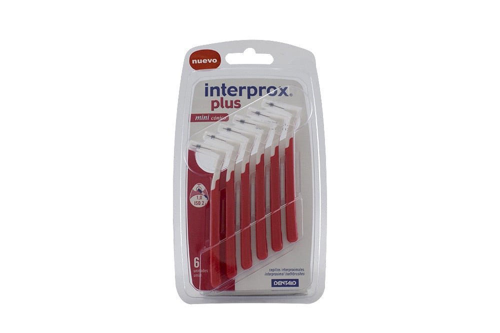 Interprox Plus Mini Cónico Empaque Con 6 Cepillos Interproximales