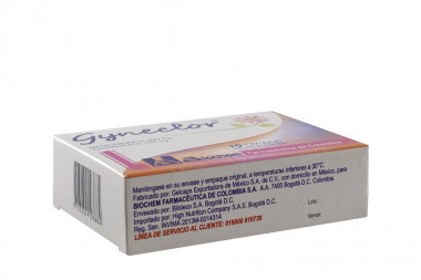 Gyneclor 500 / 100 Mg Caja Con 10 Óvulos Gelatina Blanda