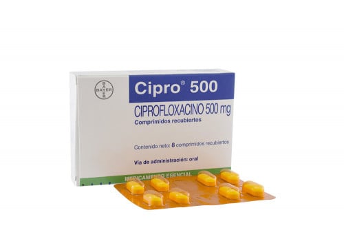 Cipro 500 Mg Caja Con 8...