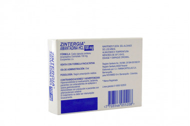 ZINTERGIA 100 mg Caja Con 20 Cápsulas 