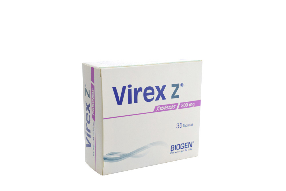 Virex Z 800 mg Caja Con 35 Tabletas