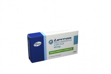 Lipitor 40 mg Caja Con 30 Tabletas Recubiertas