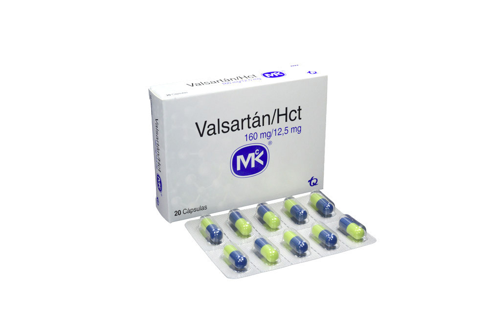 Valsartán / Hct 160 / 12,5 mg Caja Con 20  Cápsulas