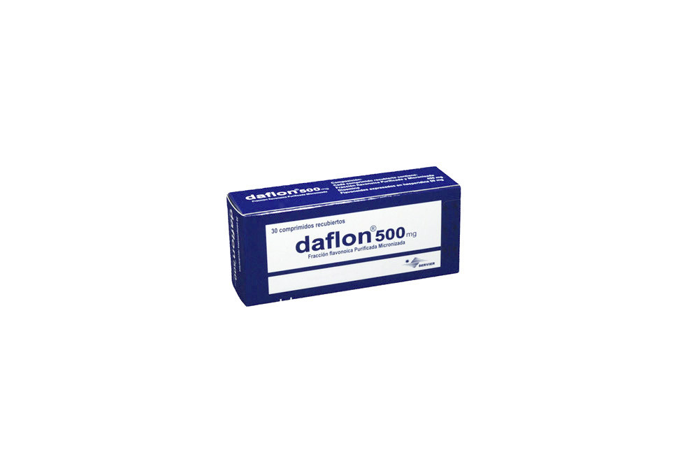 Daflon 500 Mg Caja Con 30 Comprimidos Recubiertos