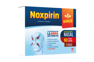 Noxpirin Sinus Caja Con 12 Tabletas Recubiertas