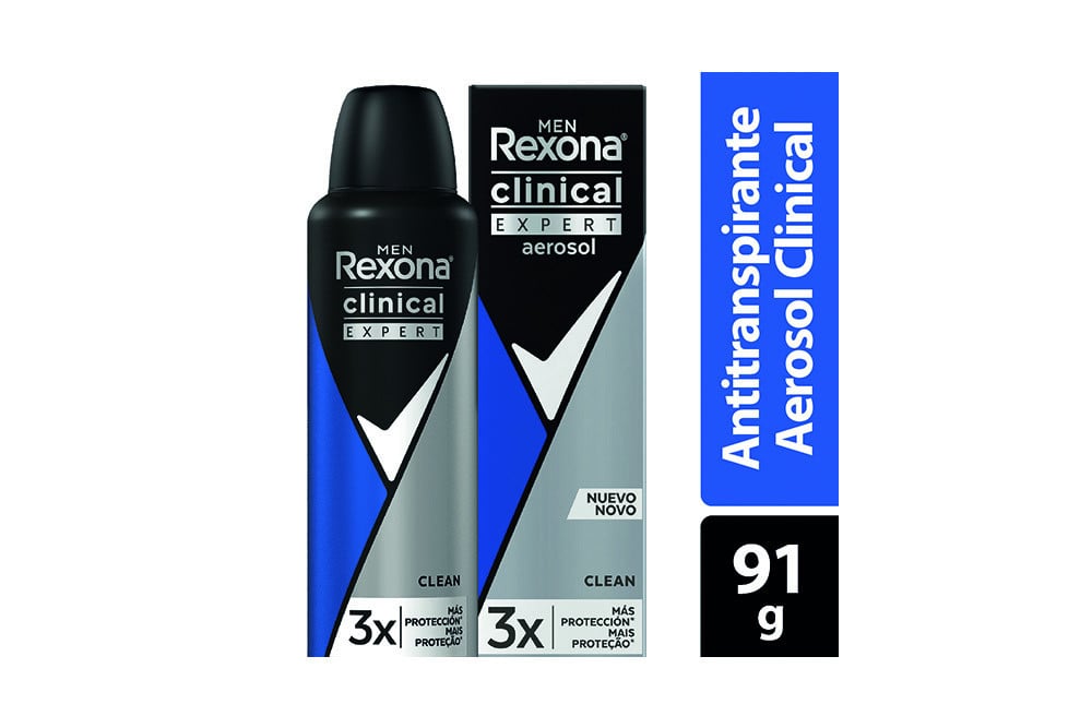 Desodorante Rexona Clinical Expert Men Caja Con Frasco Con 91 mL
