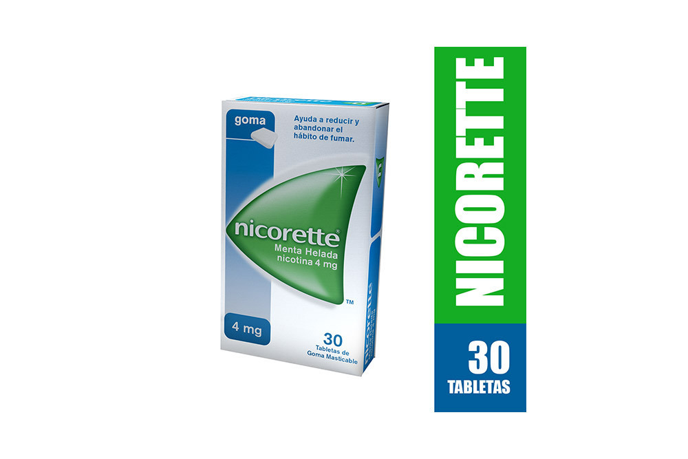Menta Helada Nicorette Tableta Masticable 4 mg