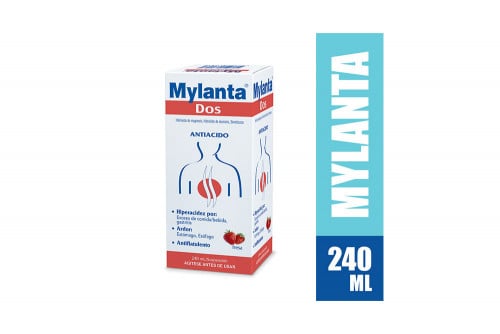 Mylanta Dos Suspensión Caja Con Frasco Con 240 mL - Sabor A Fresa 