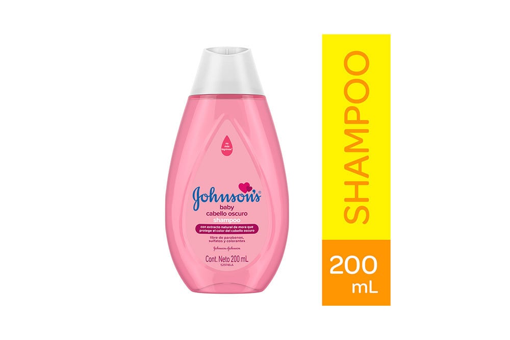 Shampoo Johnson Baby Cabello Oscuro Con 200 mL