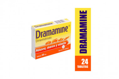 Medicamento Dramamine Con 24 Tabletas