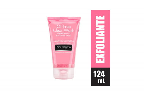Neutrogena Oil-Free Clear Wash Exfoliante Facial En Gel 2% Frasco Con 124 mL