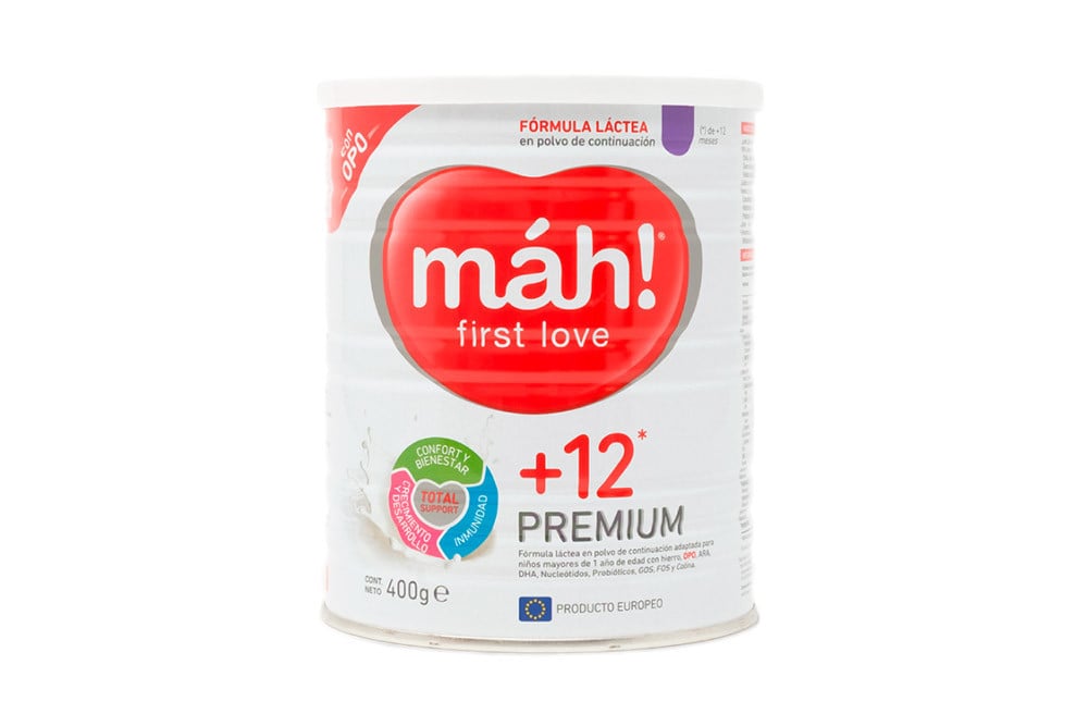 Máh! First Love + 12 Premium Tarro Con 400 g – Fórmula Infantil