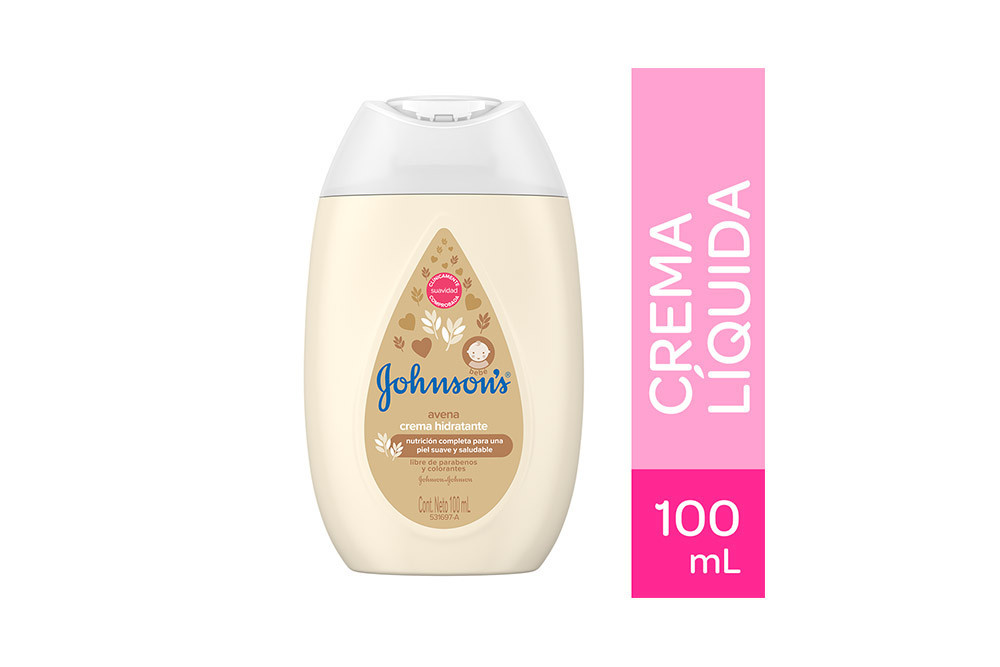 Johnson Baby Crema Líquida Frasco Con 100 mL - Avena