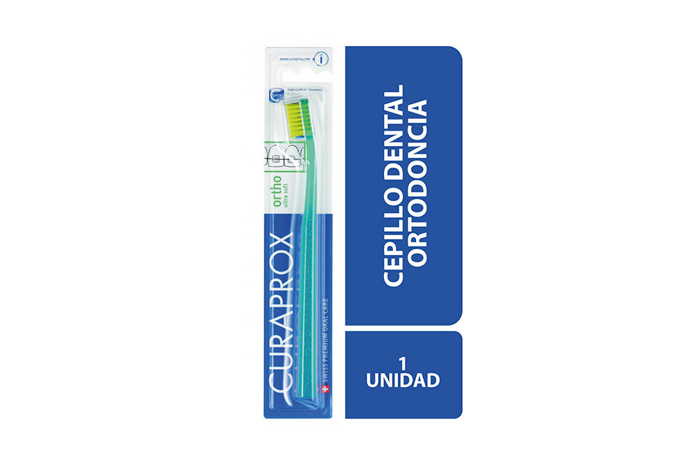 Cepillo Dental Curaprox Ortho Ultra Soft Empaque Con 1 Unidad