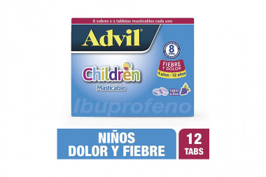 Advil Children Caja Con 6 Sobres Con 2 Tabletas