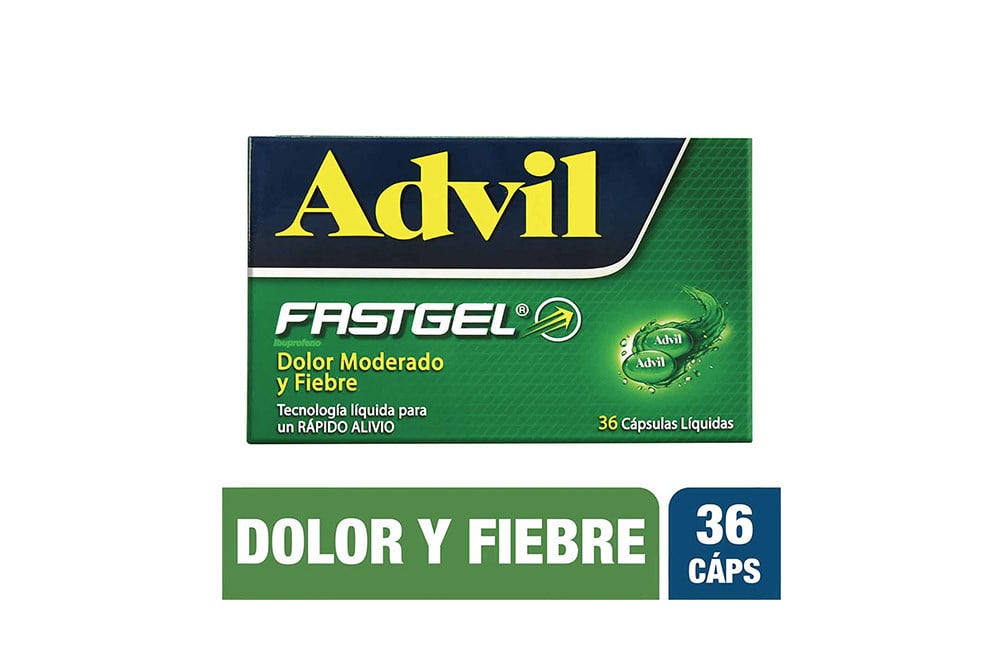 Advil Fastgel Caja Con 36 Cápsulas Liquidas