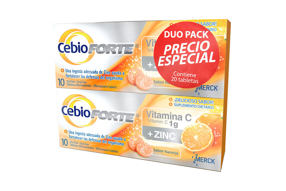 Cebión Forte Paquete Con 2 Cajas Con 10 Tabletas C/U - Precio Especial